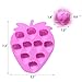 IHUIXINHE Food Grade Silicone Mold, Non-stick Ice Cube Mold, Jelly, Biscuits, Chocolate, Candy, Cupcake Baking Mould, Muffin pan (Fruit)