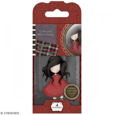DOCrafts GOR907318 Santoro Rubber Stamps, No. 18 Poppy Wood, Red
