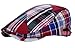 Plaid Ivy Hat Cotton Buckle Golf Summer Multicolor Flat Newsboy Driving Cap OS Red Plaid