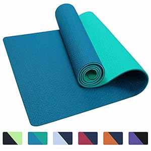 IUGA Yoga Mat Non Slip Textured Surface Eco Friendly Yoga Matt with Carrying Strap, Thick Exercise & Workout Mat for…