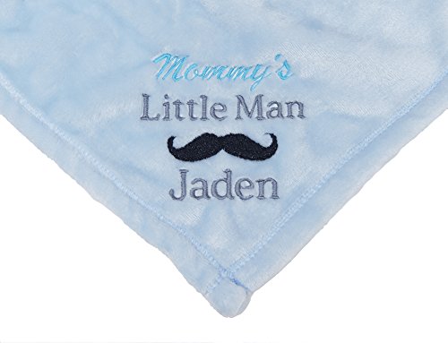 PERSONALIZED Embroidered MOMMY'S LITTLE MAN Tahoe Fleece Baby Blanket