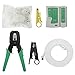HBtree New Cable Tester +Crimp Crimper +50 Rj45 Cat5 Cat5e Connector Plug Network Tool Set