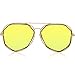 SOJOS Aviator Sunglasses Metal Frame Flat Mirrored Lens SJ1004 with Gold Frame/Olivine Mirrored Lens