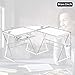 Office Desk Computer Desk L-Shsaped Desk Gaming Desk Corner Desk Writing Desk for Small Space,Clear