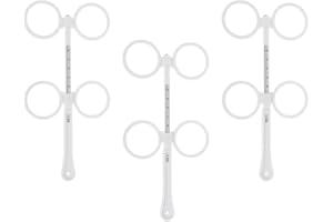 Scicalife 3pcs Confirmation Flipper Set Glass ±25° ±0. 5° ±100° Plastic Optometry Trial Lens for Ophthalmic Lens Tool Pinhole Glasses