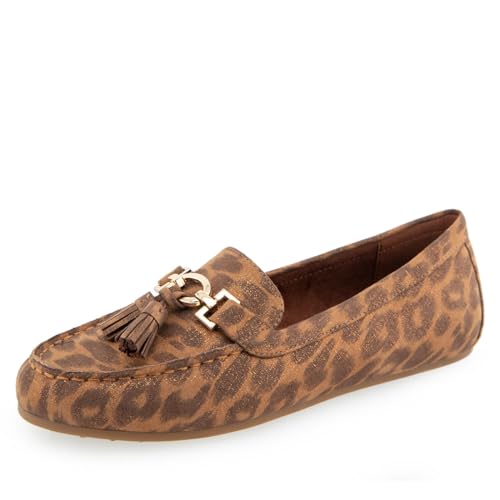 Aerosoles Womens Deanna Mini Leopard Faux Suede 9.5 Medium