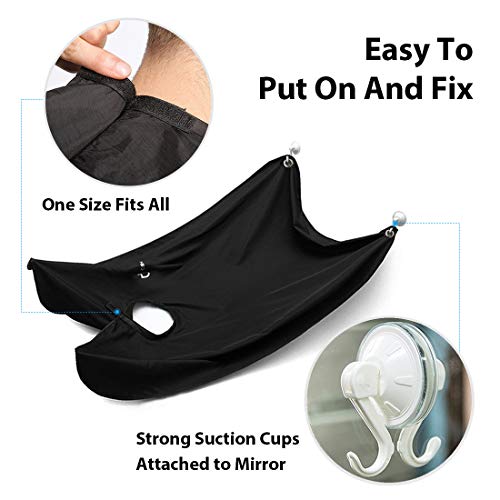 2 Beard+Apron+Bib+Clippings+Adjustable