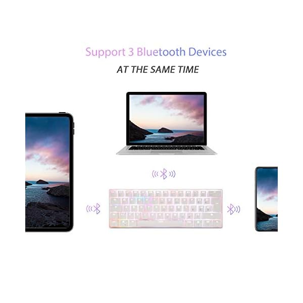 RK-ROYAL-KLUDGE-RK61-60-RGB-Mechanical-Gaming-Keyboard-Small-Compact-UK-Layout-61-Keys-WiredWireless-Bluetooth-Keyboard-for-Gamer-and-Office-Worker-Gateron-Brown-Switch-1450mAh-Battery-White RK ROYAL KLUDGE RK61 Wireless Mechanical Keyboard, Hot Swappable Keyboard Triple Mode 2.4Ghz/BT5.0/USB-C, 61 Keys RGB…