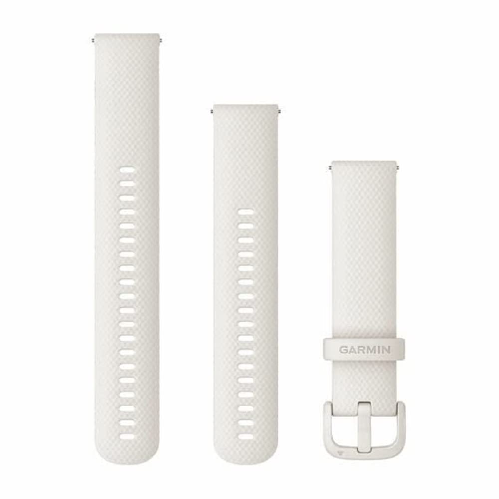 Garmin Quick Release Bands (20mm), suitable for selected Forerunner-,Venu-, vívomove-,vívoactive and Approach smartwatch series, Original accessory, Silicone, Ivory — image 1