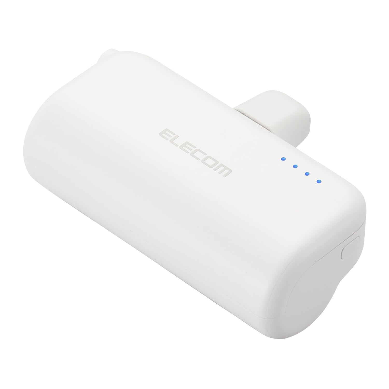 ELECOM EC-C09LWH モバイルバッテリー 15W 5000mAh Type-C 直挿し 小型 軽量 ホワイト エレコムの商品画像