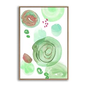 Floating Framed Canvas Wall Art for Living Room, Bedroom Watercolor Canvas Prints for Home Decoration Ready to Hang - 16x24 inches