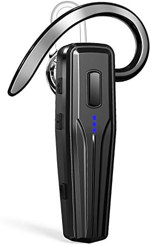 Bluetooth HeadsetใUpgraded Bluetooth V5.0ใ with 15 Hours Talking Time,WOLFANG Lightweight Noisy Suppression Bluetooth Earpiece for Phone/Laptop/Car