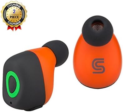 Bluetooth Earbuds, CHSMONB True Wireless Earbuds Noise Isolation Stereo Wireless Earphones with Mic Dual In-ear Buds Wireless Bluetooth Headphones for Smart Phones and Other Bluetooth Devices(Black)