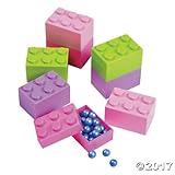 Pastel Brick Building Block Containers - 24 ct