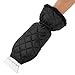MATCC Ice Scraper Mitt Windshield Snow Scrapers with Waterproof Snow Remover Glove Lined of Thick Fleece Black