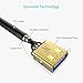 SYNCWIRE USB Extension Cable 2M - High Speed USB 3.0 Type A Male to Female Lead with Gold Plated 5Gbps Data Transfer and Charging Extender Cord - Black