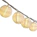 AceList 20 LED Lantern String Lights - Durable, Waterproof, and Battery-Powered Outdoor Decorative Lighting for Parties, Holidays, and DIY Projects. Perfect for Patios, Gardens, Weddings and Camping