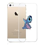 iPhone SE Case, iPhone 5 5s Case,DOMIRE Soft Silicone Funny Cartoon Character TPU Clear Cases Anti-Slip Thicken Good Grip Protective Case for iPhone SE 5 5S