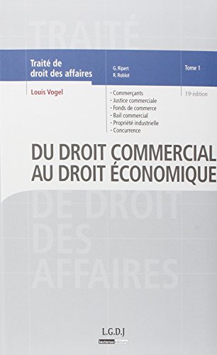 Du droit commercial au droit économique