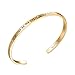 SOLOCUTE Mothers Day Gold Bangle Bracelet Engraved 