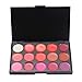 Shouhengda Professional 15 Color Beauty Makeup Palette Cosmetic Gloss Lipstick Lip Set A02