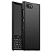 BlackBerry KEY2 Case, Almiao [Thin Fit] Minimalist Slim Protective Phone Case Back Cover for BlackBerry KEY2 (Smooth Black)