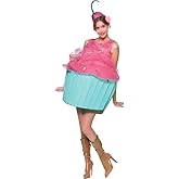 Kephay Women Cupcake Costumes Halloween Cosplay Suit Dresses with Hat for Role-Playing Party Cosplay Outfits
