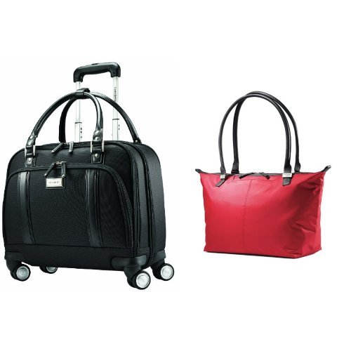 Samsonite Women's Business Travel Set, Black/Ruby Red