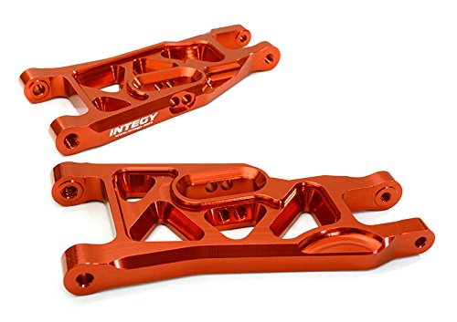 Integy RC Model Hop-ups C27630RED Billet Machined Alloy Front Suspension Arms for Traxxas 1/10 Bigfoot 2WD Truck