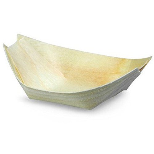 TableCraft Products BAMDB45 Serving Boat, Disposable Pinewood, 4.7