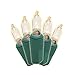 Brite Star 100 Count Mini String Christmas Lights, Clear - 22 feet Indoor/Outdoor Christmas Tree Lights with Green Wire