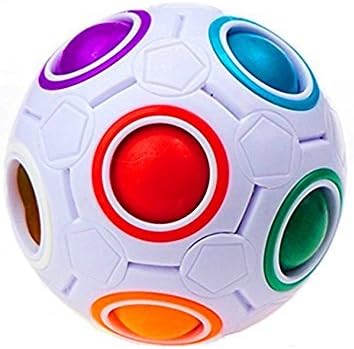 Magic Rainbow Ball - Fidget Toy for Children and Adults, Stress/Anxiety Relief, Rainbow Ball Magic Cube Puzzle