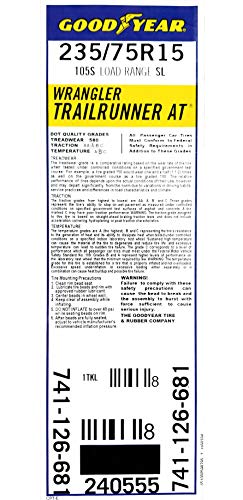 4 Goodyear+Tires+WRANGLER+TRAILRUNNER+75R15