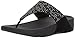 FitFlop Women's Lulu Popstud Flip Flop, Black, 6 M US