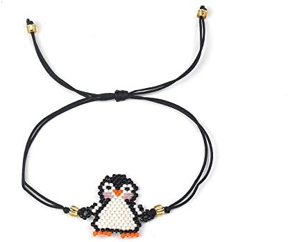 Shinus Women Seed Beads Bracelet Bohemia Woven/Weaving Animal Pattern Braided Beadwork Cuff Fashion Cute Gift