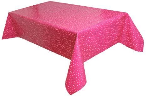 spotlar fusya beyaz masa ortusu musamba silinebilir vinil pvc kesilebilir polka dot fusya vinil plastik fusya 220 x 140 cm amazon com tr