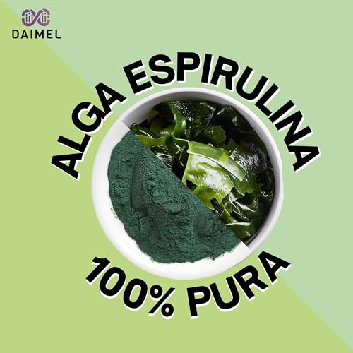 Daimel | Alga Espirulina Pura En Polvo 1kg Superfood Orgánica 100% pura