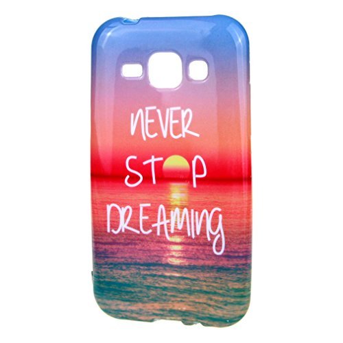 For Galaxy J1 , ivencase Dream Sunrise Fashion Flexible Slim Soft TPU Case Protective Cover For Samsung Galaxy J1 SM-J100 4G + One 'ivencase ' Anti-dust Plug Stopper