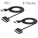 eLUUGIE 2 Packs 6ft Replacement USB Data Charging Cable for Barnes and Noble Nook HD HD Plus Tablet 7