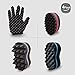 Barber Curl Twist Sponge Glove(Double Sided) and Big Holes Hair Brush Double Sided Sponge Kit Tutorial For Dreads Locking Twist Afro Curling Coils Wave Men and Women Hair Care Tool Set of 4(Blend)