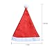 QBSM 10 pcs Christmas Santa Claus Hats Classic Red Cap for Adult Kids Xmas Party