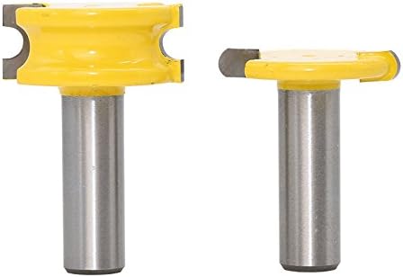 FORTOMORROW 2pcs/set Router Bit 1/4" Shank 1/4" Diameter Canoe Flute and Bead Router Bit Sets For Woodworking Cutting Tool