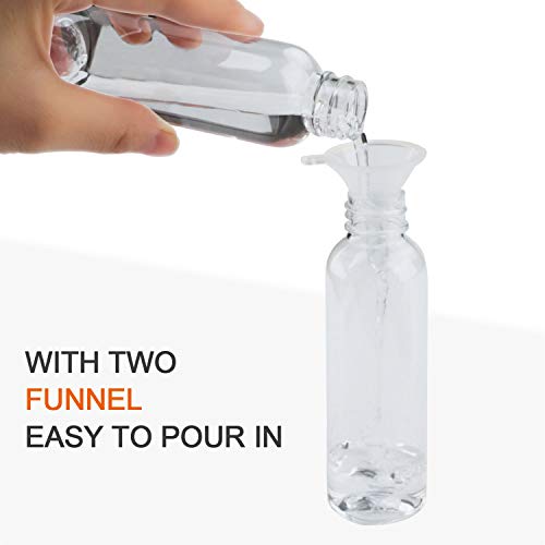  Travel Bottles Tsa Approved，2 oz Plastic Bottles Small Squeeze Bottles Leak Proof Silicone Travel Size Containers With Flip Cap(30 Pack, 2 Funnels Included) - Thumbnail 4