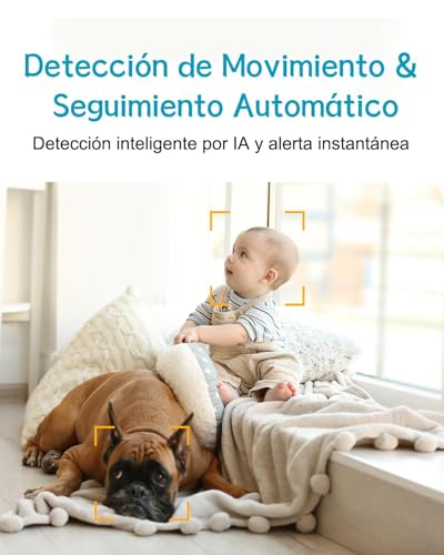 ARENTI Monitor Bebé con Dos Camaras Camara para Bebe 4MP 5" HD 2.4G&5G WiFi Monitor de Video con Visión Nocturna por Infrarrojos, Luz Nocturna, Audio Bidireccional, Detección de Llanto y Movimiento