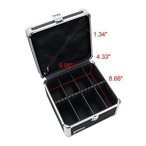 Vaultz Locking Storage Box, With Key Lock, Mesh Pocket And Adjustable