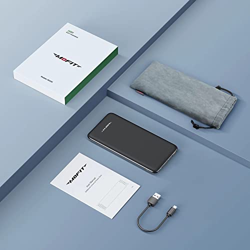 MOFIT PD3.0 Banco de Energía Portátil 26800mAh 22.5W, Cargador Rápido USB-C, Batería Externa Delgada con Funda - Compatible con iPhone 16/15/14, Samsung Galaxy, Motorola, Xiaomi, iPad (Regalo Ideal)