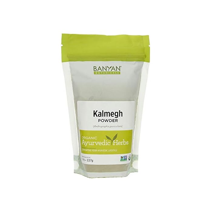 Banyan Botanicals Organic Kalmegh Powder - Andrographis paniculata - 1/2 lb - Bitter Herb for Immune Health and…