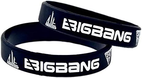 Dixinla Sports Wristbands Fashion Bracelet Silicone Wristbands with Sayings 'Bigbang' Rubber Wristbands for Kids Motivation Set of 10 Pieces