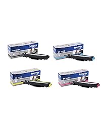 Brother TN227 4 High Yield Color Toner Set (BK C M Y) (1) TN227BK, (1) TN227C, (1) TN227M, (1) TN227