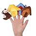 NUOLUX Plush Finger Puppets Story the 3 Little Pigs Kids Toy Set - 8 Pieces